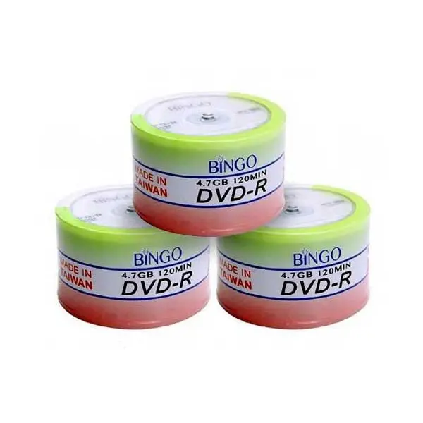 DVD9 خام بینگو ظرفیت 8.5 گیگابایت باکس دار 50 عددی