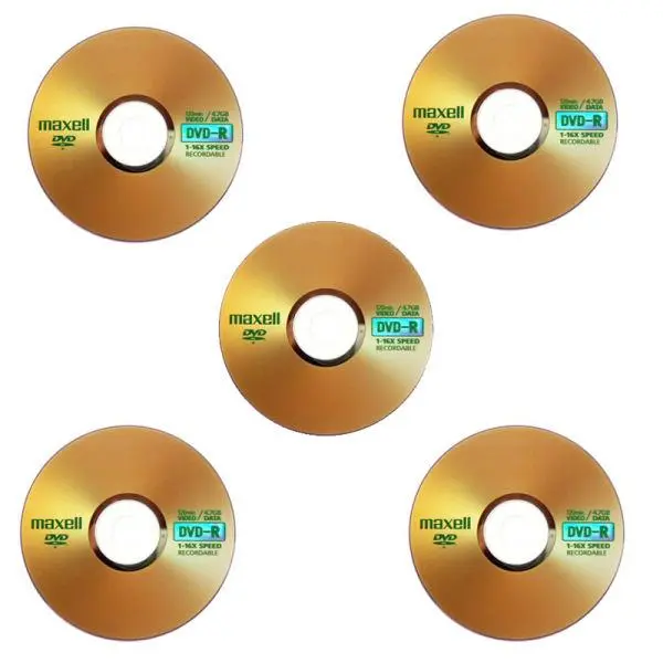دی وی دی خام مکسل مدل DVD-R بسته 5 عددی -
