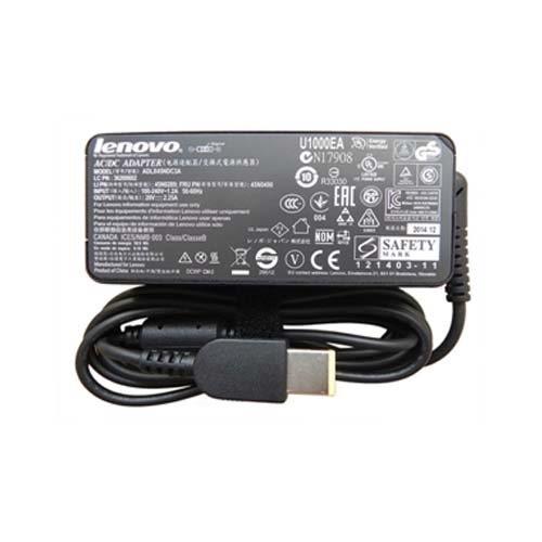 شارژر لپ تاپ LENOVO USB 20V 2.25A اورجینال Lenovo 20V 2.25A Original Square  Laptop Adapter