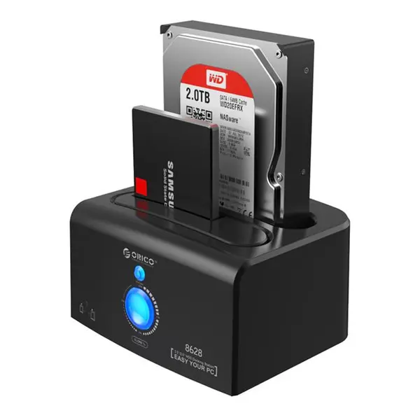 Orico SATA to USB3.0 and eSATA External Hard Drive Dock for 2.5/3.5inch HDD/SSD with 1 to 1 Clone - 4