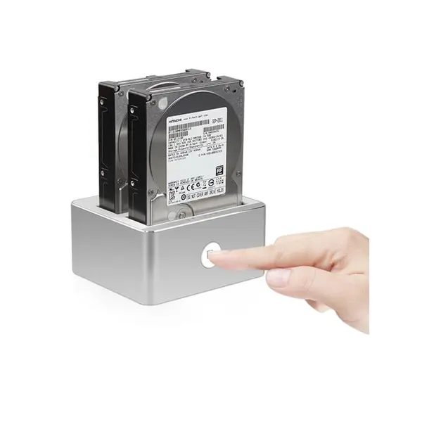 داک هارد دیسک USB 3.0 با قابلیت Clone یونیتک مدل Y-3026 Unitek Y-3026 2 Slot Hard Disk Dock With Clone Function