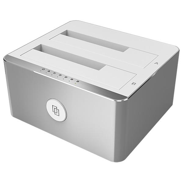 داک هارد دیسک USB 3.0 با قابلیت Clone یونیتک مدل Y-3026                                         Unitek Y-3026 2 Slot Hard Disk Dock With Clone Function