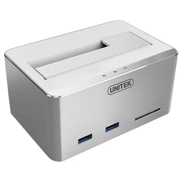 داک هارد دیسک و هاب USB 3.0 یونیتک مدل Y-1092 Unitek Y-1092 USB 3.0 Hard Disk Dock With Hub