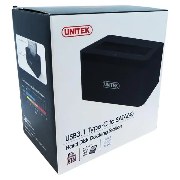 داک هارد دیسک با رابط USB Type-C یونیتک مدل Y-3605 Unitek Y-3605 USB Type-C Hard Disk Dock - 2