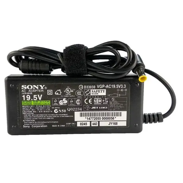 شارژر لپ تاپ 19.5 ولت 3.3 آمپر سونی مدل PCGA-AC19 Sony PCGA-AC19 19.5V 3.3A Laptop Charger - 3
