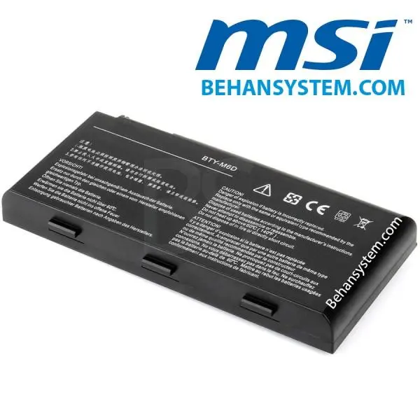 باتری لپ تاپ ام اس آی مدل BTY-M۶D MSI BTY-M6D 9Cell Laptop Battery