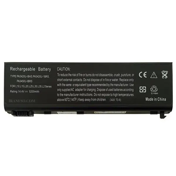 باتری لپ تاپ توشیبا TOSHIBA PA3420U-PA3450U-6Cell Battery Toshiba PA3420U 6Cell Ome Black - 3