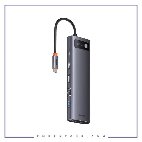 هاب 12 پورت بیسوس Baseus STARJOY Metal Gleam Series 12 in 1 Multifunctional Type-C HUB WKWG020213