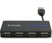 دی لینک هاب یو اس بی 2.0 دی یو بی 104 D-Link USB 2.0 Pocket Hub DUB-104