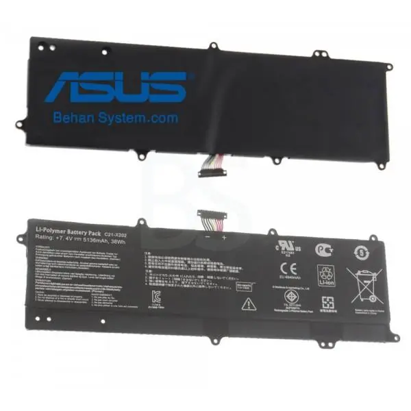 باتری داخلی 2 سلولی لپ تاپ ASUS مدل VivoBook S200E Asus VivoBook S200E Laptop Battery - 5