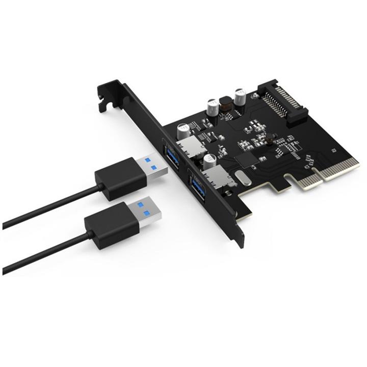 هاب اینترنال 2 پورت USB3.1 اوریکو مدل پی ای 31 ORICO PA31-2P 2 Port USB3.1 PCI-E Adapter Internal Hub