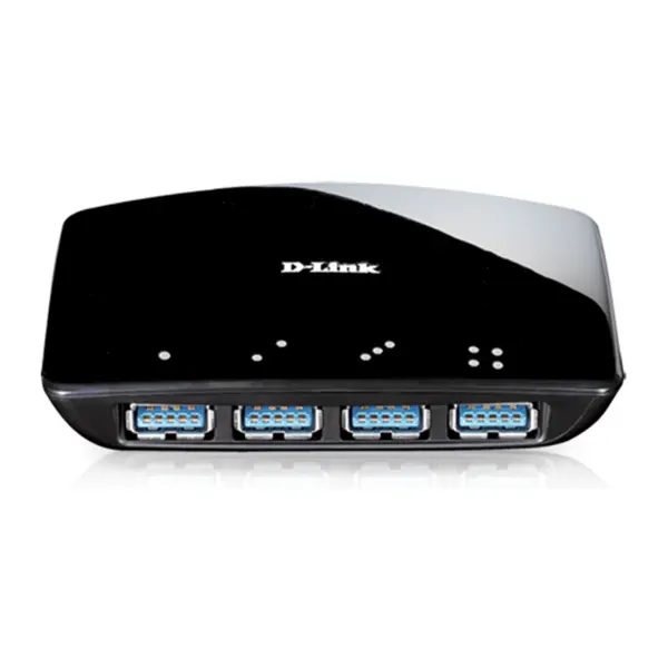 دی لینک هاب یو اس بی3 چهار پورتی DUB-1340 D-Link 4Port SuperSpeed USB 3.0 Hub DUB-1340 - 4