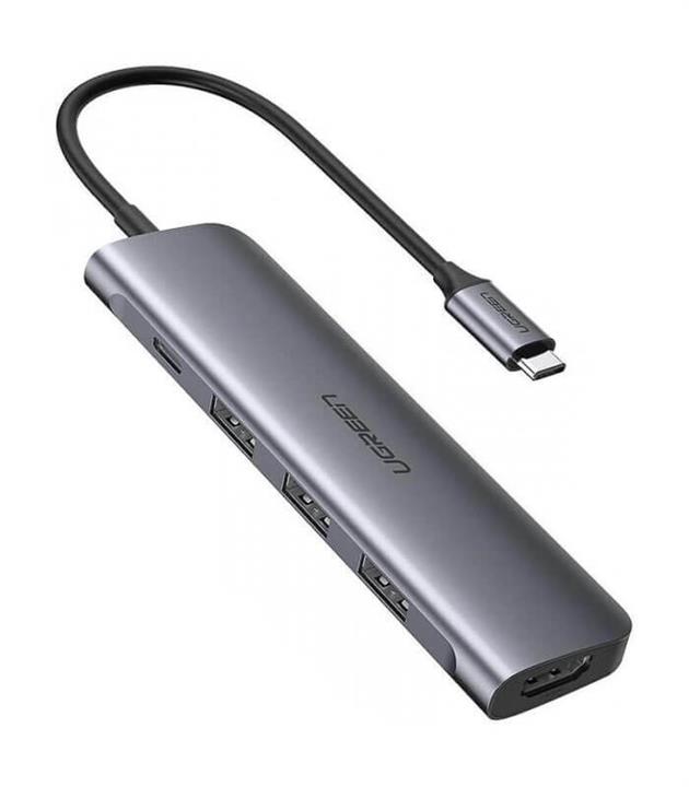 هاب 3 پورت Type C به 3.0 USB با یک پورت HDMI و قابلیت PD یوگرین CM136