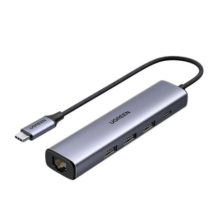 هاب 3 پورت Type C به USB 3.0 با قابلیت PD یوگرین 20932 Ugreen CM475