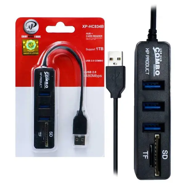 هاب 3 پورت USB 2.0 ایکس پی پروداکت مدل XP-HC834 - - 3