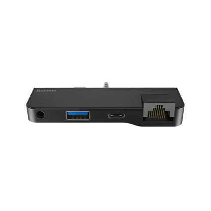 هاب 4 پورت بیسوس Baseus MultiFunctional HUB Adapter CAHUB-FG01 مناسب برای Surface Go Baseus Multifunctional CAHUB-FG01 HUB Adapter