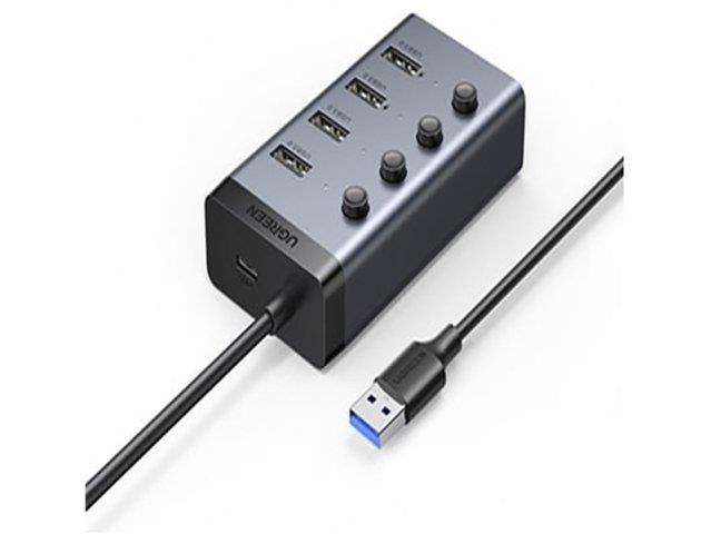 هاب یو اس بی 4 پورت یوگرین Ugreen 4IN1 USB HUB 3.0 Adapter cm613-90874