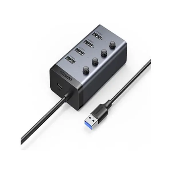 هاب یو اس بی 4 پورت یوگرین Ugreen 4IN1 USB HUB 3.0 Adapter cm613-90874