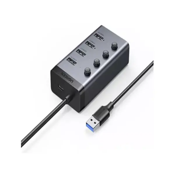 هاب یو اس بی 4 پورت یوگرین Ugreen 4IN1 USB HUB 3.0 Adapter cm613-90874