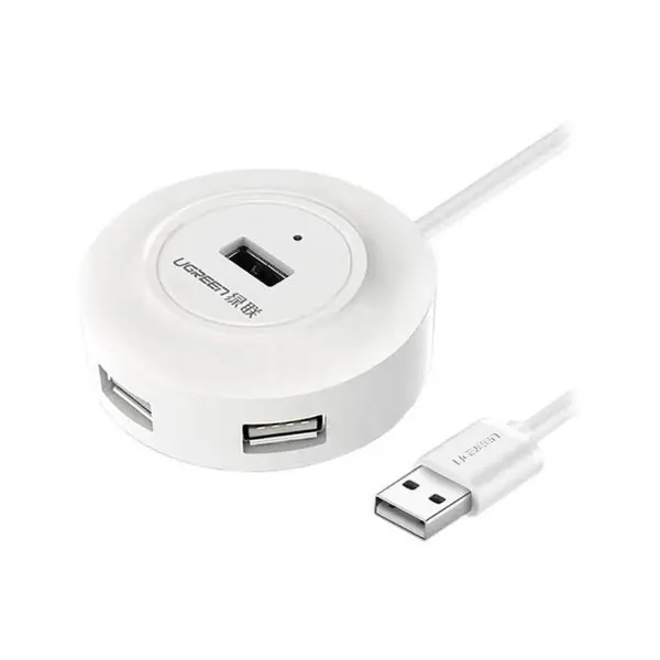 هاب 4 پورت USB 2.0 همراه آداپتور یوگرین CR106 UGREEN CR106 USB 2.0 4 PORTS HUB - 3