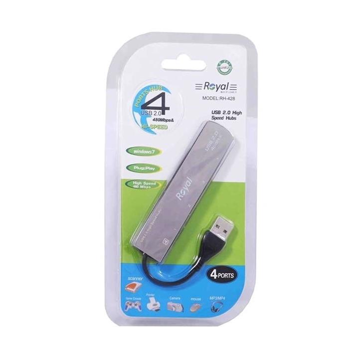 هاب 4 پورت USB 2.0 رویال مدل RH-428