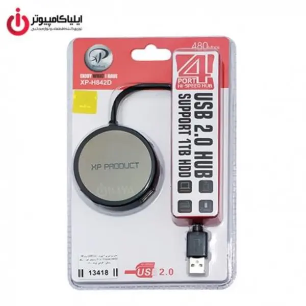 هاب 4 پورت USB2.0 ایکس پی پروداکت مدل XP-H842 - - 3