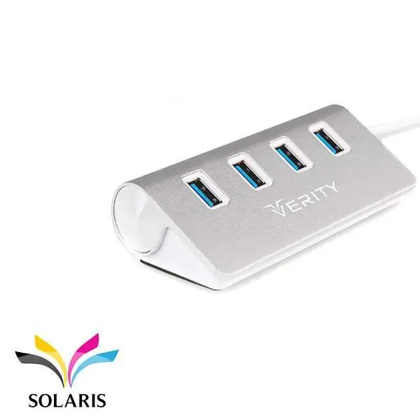 هاب 4 پورت USB 3.0 وریتی مدل H406 Verity H406 USB3.0 HUB