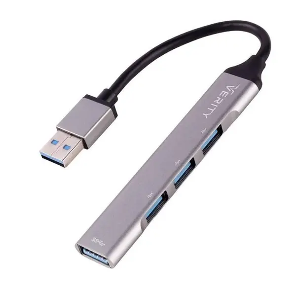 هاب 4 پورت USB 3.0 وریتی مدل H409 Verity H409 USB3.0 4Port HUB