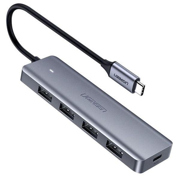 هاب 4 پورت USB-C یوگرین مدل CM219-70336 UGREEN CM219-70336 USB-C 4 Port Hub
