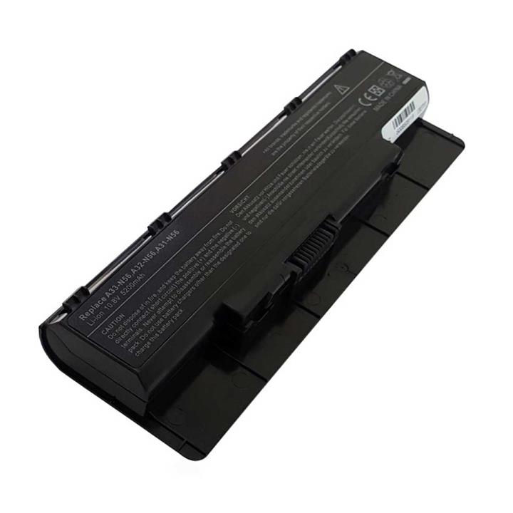 باتری لپ تاپ 6 سلولی برای لپ تاپ ایسوس N56 Battery Asus N56 6cell Original Black