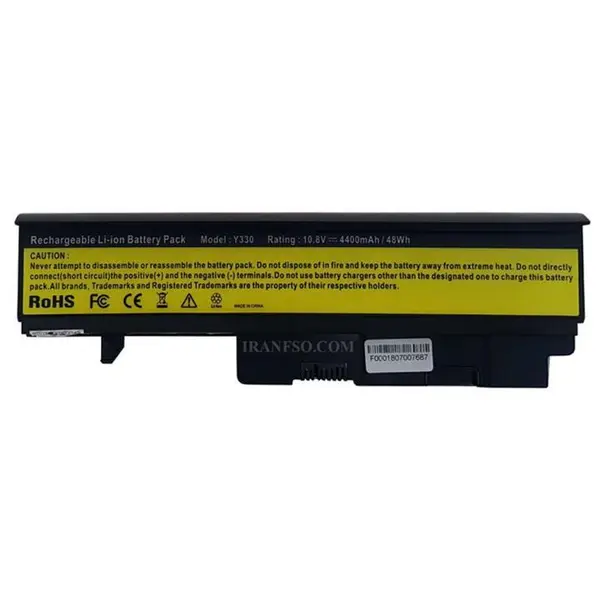 باتری لپ تاپ 6 سلولی مدل Y330 مناسب برای لپ تاپ Lenovo Ideapad Y330A - - 3