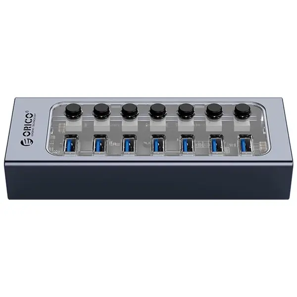 هاب 7پورت USB3.0 کلیددار ORICO AT2U3-7AB - 3