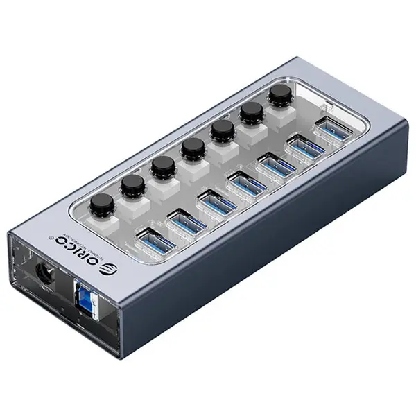 هاب 7پورت USB3.0 کلیددار ORICO AT2U3-7AB - 2