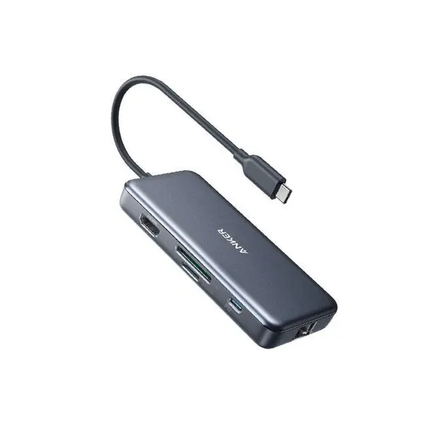 هاب 7 پورت USB-C انکر مدل A8352HA1 ANKER USB-C HUB 7 IN 1 A8352HA1