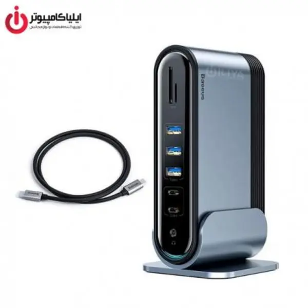 هاب 7 پورت USB-C باسئوس مدل CAHUB-L0G - - 3