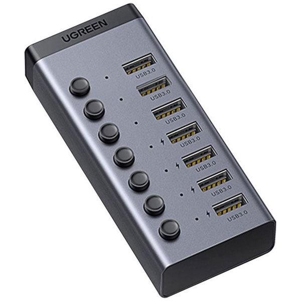 هاب 7 پورت USB یوگرین مدل CM481-30778 UGREEN CM481-30778 7Port USB 3.0 Hub