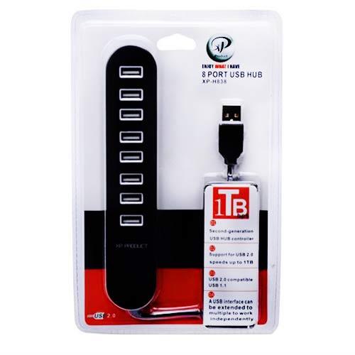 هاب 8 پورت USB 2.0 ایکس پی-پروداکت مدل XP-H838 -