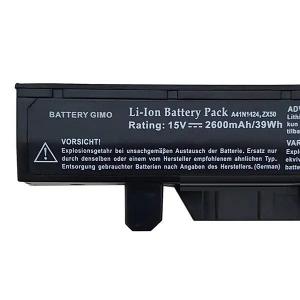 باتری لپ تاپ ایسوس مدل GL۵۵۲ A۴۱N۱۴۲۴ باتری لپ تاپ ایسوس Asus Battery GL552_A41N1424-4 cell چهار سلولی - 4