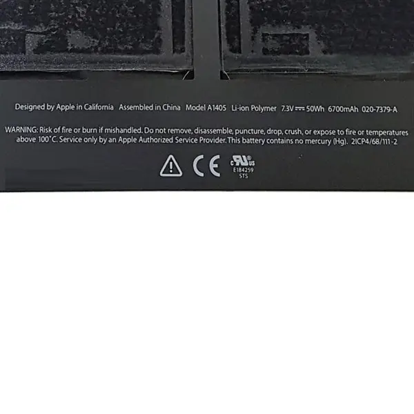 باتری لپ تاپ اپل   Battery Laptop Apple A1405 Air A1369-A1466 Apple A1405 Air A1369 A1466 Battery For Apple MacBook AIR 13Inch