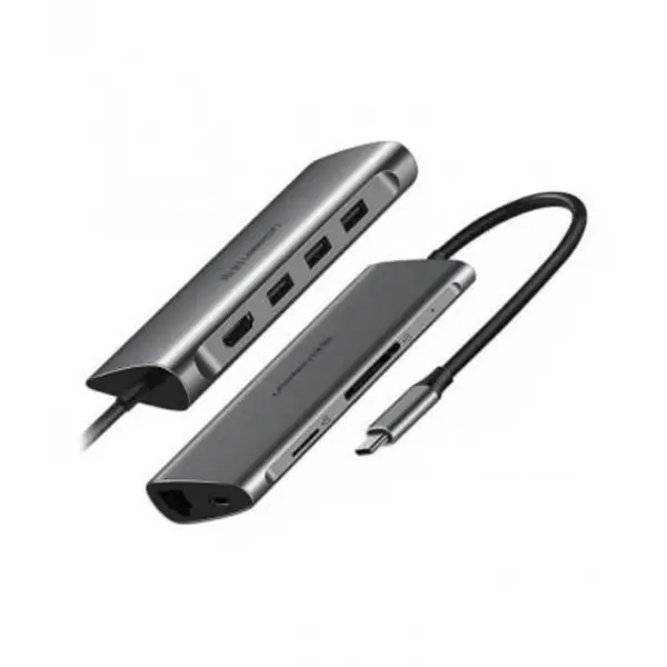 هاب تایپ سی یوگرین مدل CM121 با 8 پورت UGREEN CM121 Type-C 8Port Hub - 2