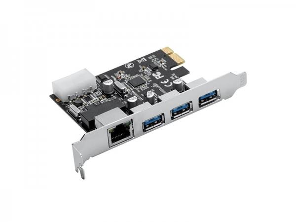 هاب یو اس بی و کارت شبکه اینترنال اوریکو ORICO PNU-3A1R USB3.0 Network Combination Card