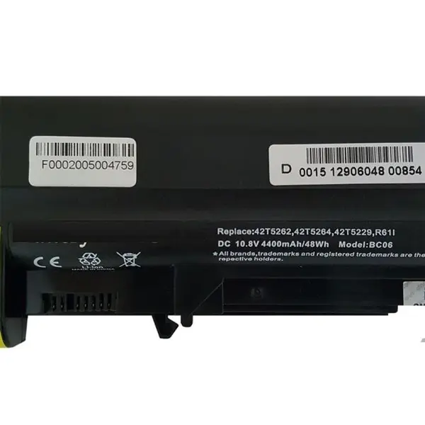 باتری لپ تاپ لنوو Thinkpad T61P-R61-R61I-R61E Thinkpad T61P R61 R61I R61E Laptop Battery - 4