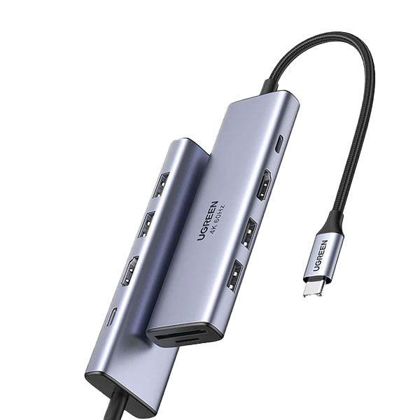 هاب یوگرین Type C to HDMI  USB 3.0*3SD/TF مدل CM195 کد 70410