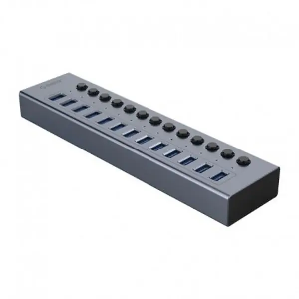 هاب USB3.0 فلزی 13 پورت ORICO BT2U3-13AB Orico BT2U313AB USB 3.0 Hub, 13 Port With Power Switch & Adapter - 5