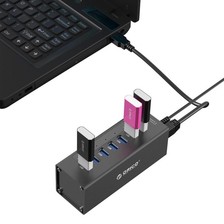 هاب USB 3.0 هفت پورت اوریکو مدل A3H7 Orico A3H7 7-Port USB 3.0 Hub