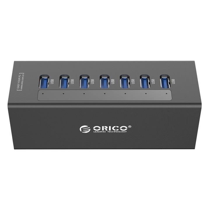 هاب USB 3.0 هفت پورت اوریکو مدل A3H7 Orico A3H7 7-Port USB 3.0 Hub