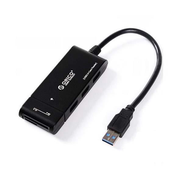 هاب USB 3.0 سه پورت همراه با کارت خوان اوریکو مدل H32TS-U3 Orico H32TS-U3 3-Port USB 3.0 Hub with Card Reader