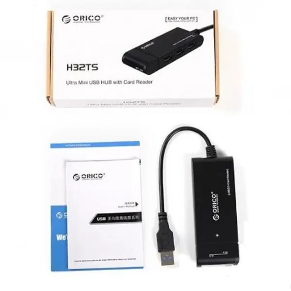 هاب USB 3.0 سه پورت همراه با کارت خوان اوریکو مدل H32TS-U3 Orico H32TS-U3 3-Port USB 3.0 Hub with Card Reader - 4