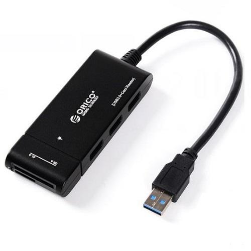 هاب USB 3.0 سه پورت همراه با کارت خوان اوریکو مدل H32TS-U3 Orico H32TS-U3 3-Port USB 3.0 Hub with Card Reader