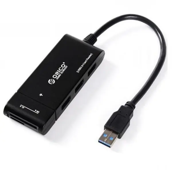 هاب USB 3.0 سه پورت همراه با کارت خوان اوریکو مدل H32TS-U3 Orico H32TS-U3 3-Port USB 3.0 Hub with Card Reader - 5